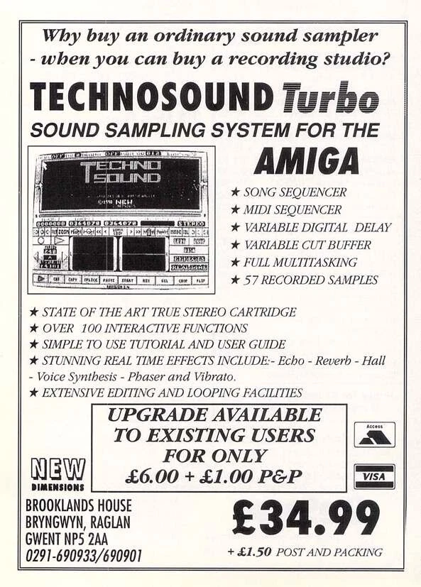 Technosound Turbo Sound Sampler for Commodore Amiga - Black Case thumbnail 10